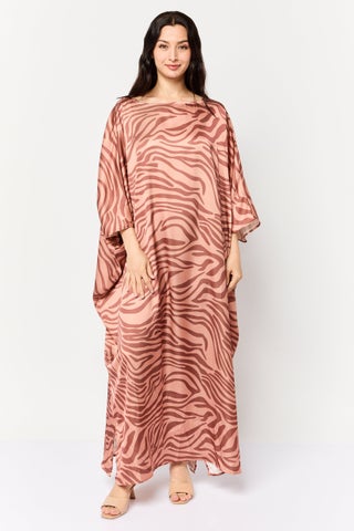Women Animal Print Kaftan Dress, Multicolor - pzsku/Z532969EF055133E7BB0DZ/45/1751638668/41c0f22f-7dcf-44fb-9bd0-3d2e8e4cbcd6