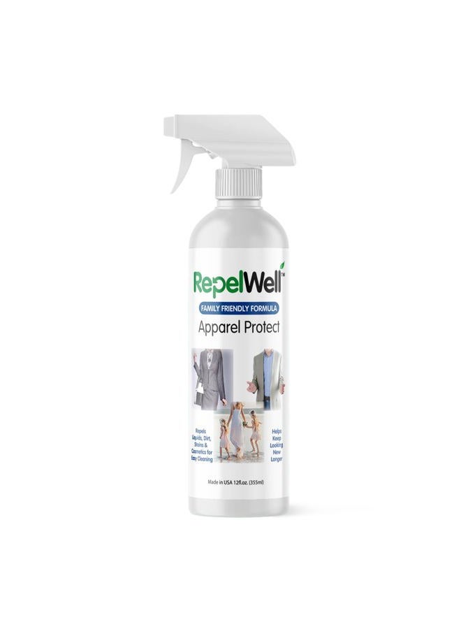 RepelWell Apparel Protect (12oz) Stain & Water Repellent Spray – Non-Toxic, Eco-Friendly, Pet-Safe Sprays for Clothing & More - Image 1