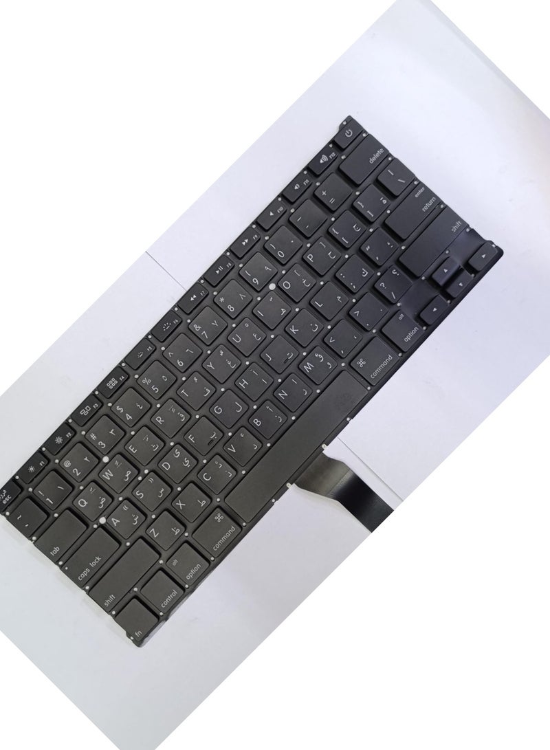 CS A1466 Keyboard U/S ARABIC /ENGLISH Replacement for Apple MacBook Air 13" A1369 (2011) A1466 (2012-2015) MJVE2LL/A MD760LL/A MC965LL/A MD231LL/A MJVG2LL/A Series Laptop Keyboard - Image 1