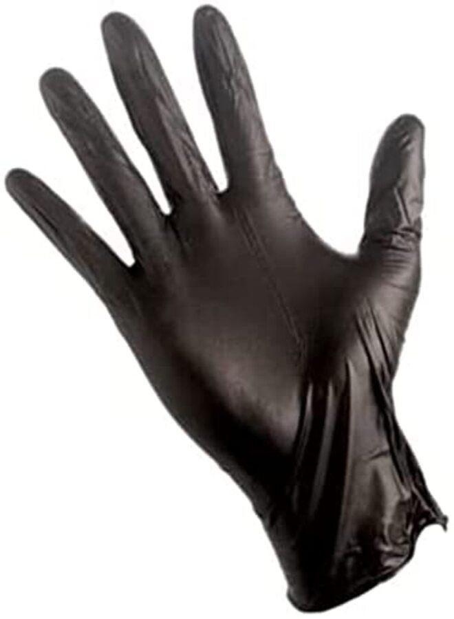 Falcon Vinyl Gloves - Black Powder Free-Large ( Pack of 2) - Image 2