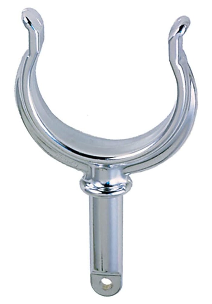 Perko Chrome-Plated Ribbed Type Rowlock Horn - 1/2" OD Shank x 1-3/4" Shank Length