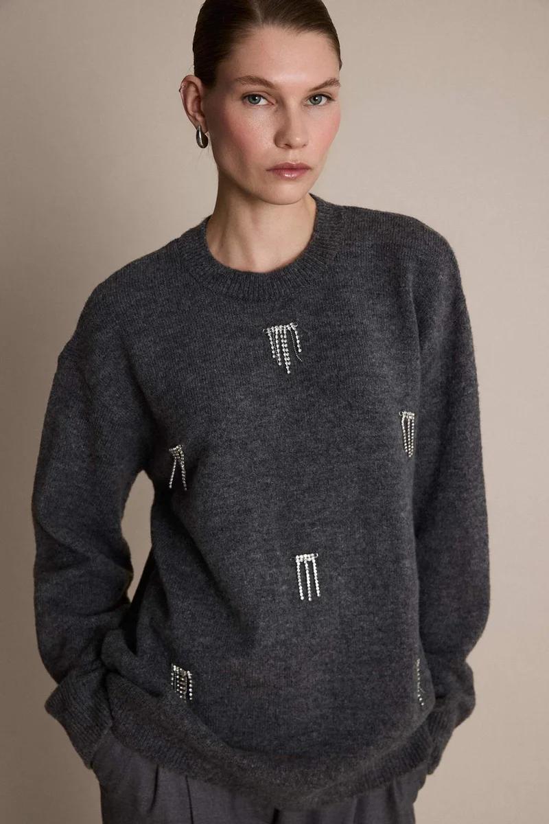 ديفاكتو Regular Fit Knitwear Tunic
