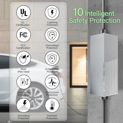 AplysiaTech Level 2 Tesla Charger - 240V,32Amp, Max 7.6KW Power NACS Electric Vehicle Charging Station with NEMA 14-50 Plug, 21ft Extension Cord,Tesla Portable Charger Compatible with Model 3/Y/S/X - Image 5