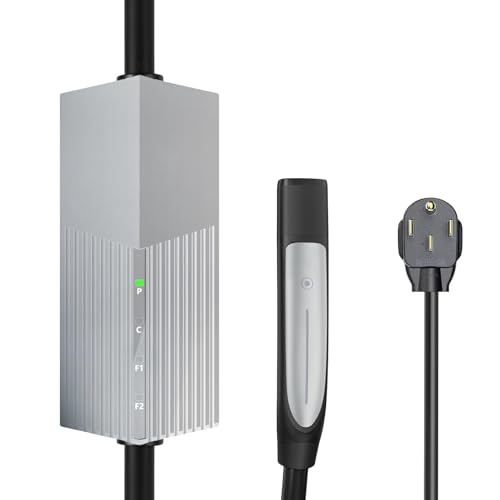 AplysiaTech Level 2 Tesla Charger - 240V,32Amp, Max 7.6KW Power NACS Electric Vehicle Charging Station with NEMA 14-50 Plug, 21ft Extension Cord,Tesla Portable Charger Compatible with Model 3/Y/S/X - Image 1