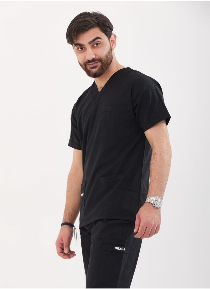 سيزر - سكرب سيزر الرجالي – القوة والراحة بتصميم قطن اسود  يناسبك طوال اليوم - Image 1