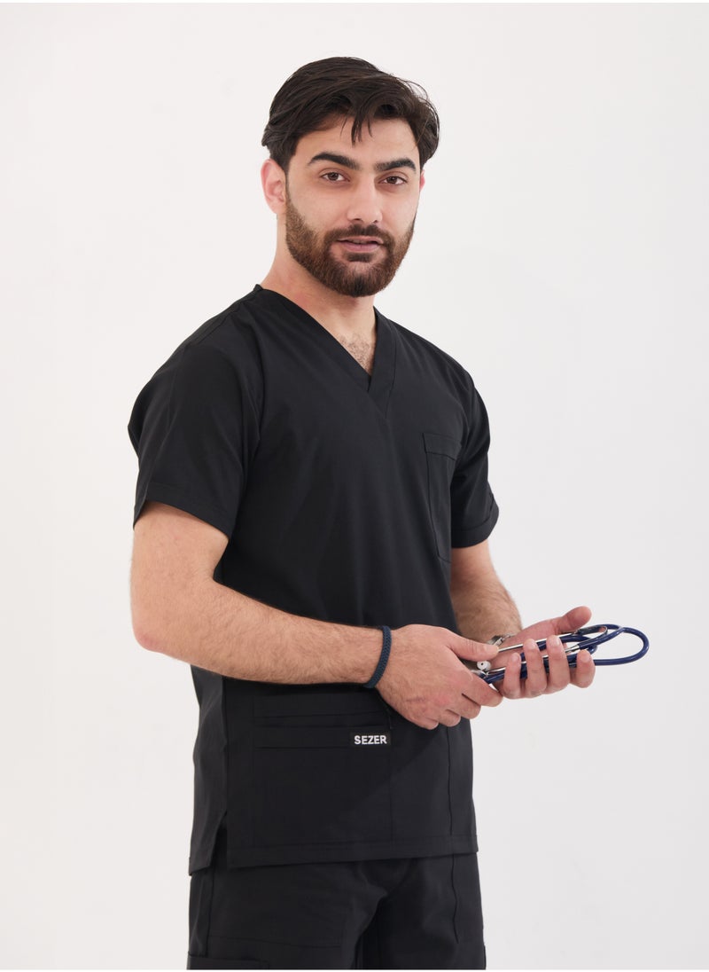سيزر - سكرب سيزر الرجالي – القوة والراحة بتصميم قطن اسود  يناسبك طوال اليوم - Image 1
