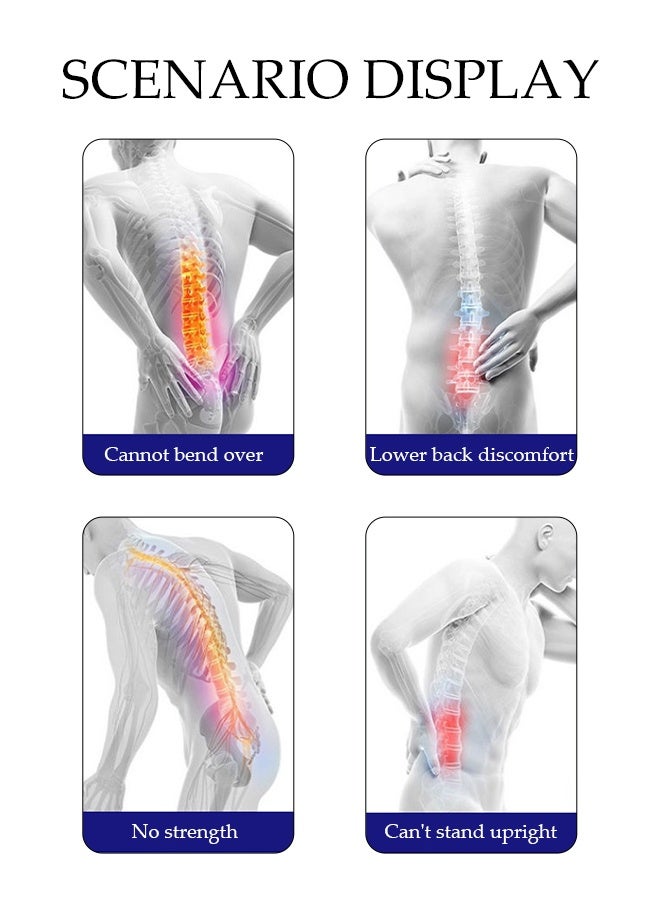 DUNISO Adjustable Lumbar Support Belt，Back Brace Lumbar Support Belt，Waist Support Belt for Lower Back Pain Relief， Ergonomic Design，Comfortable and Breathable，for Herniated Disc, Sciatica, Scoliosis,L  - Image 2