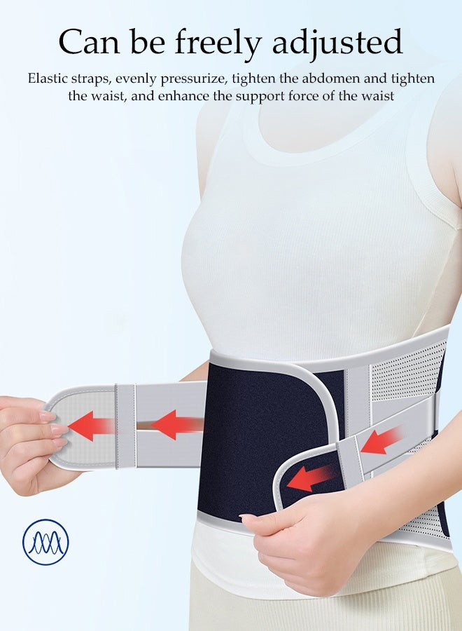 DUNISO Adjustable Lumbar Support Belt，Back Brace Lumbar Support Belt，Waist Support Belt for Lower Back Pain Relief， Ergonomic Design，Comfortable and Breathable，for Herniated Disc, Sciatica, Scoliosis,L - Image 4
