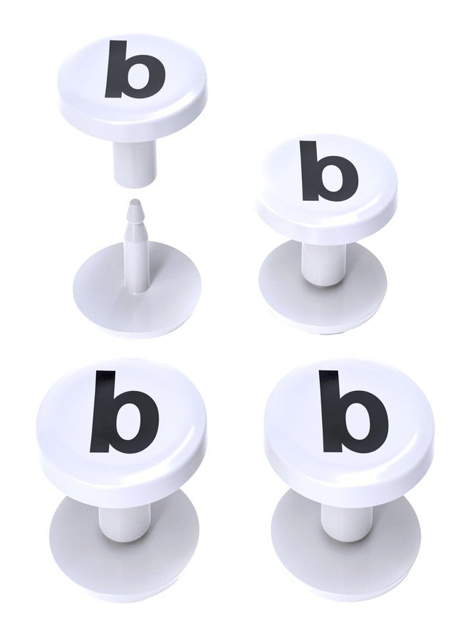 Bag Beans 4-Pack Replacement Buttons with B for Bogg Handle Strap. Compatible with Bogg Beach Tote Handles. Fix Your Bogg Handle Quickly and Easily with Replacement Rivets - Image 1