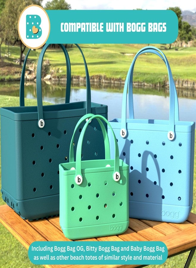 Bag Beans 4-Pack Replacement Buttons with B for Bogg Handle Strap. Compatible with Bogg Beach Tote Handles. Fix Your Bogg Handle Quickly and Easily with Replacement Rivets - Image 3