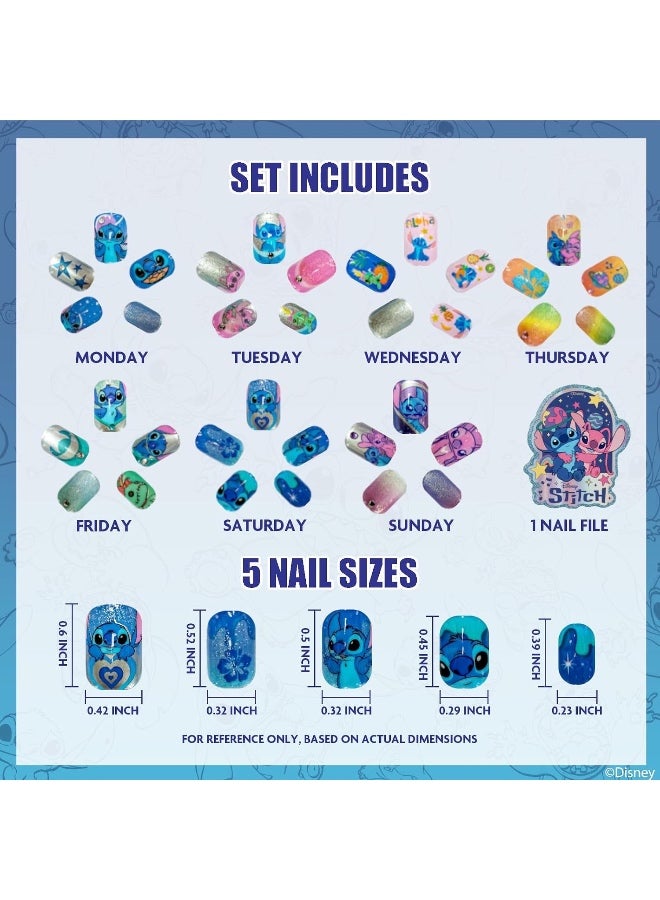 ستيتش أظافر "ستيتش" (Stitch) اللاصقة (عبوة من 84 قطعة) من "تاونلي غيرل" (Townley Girl) - Image 3