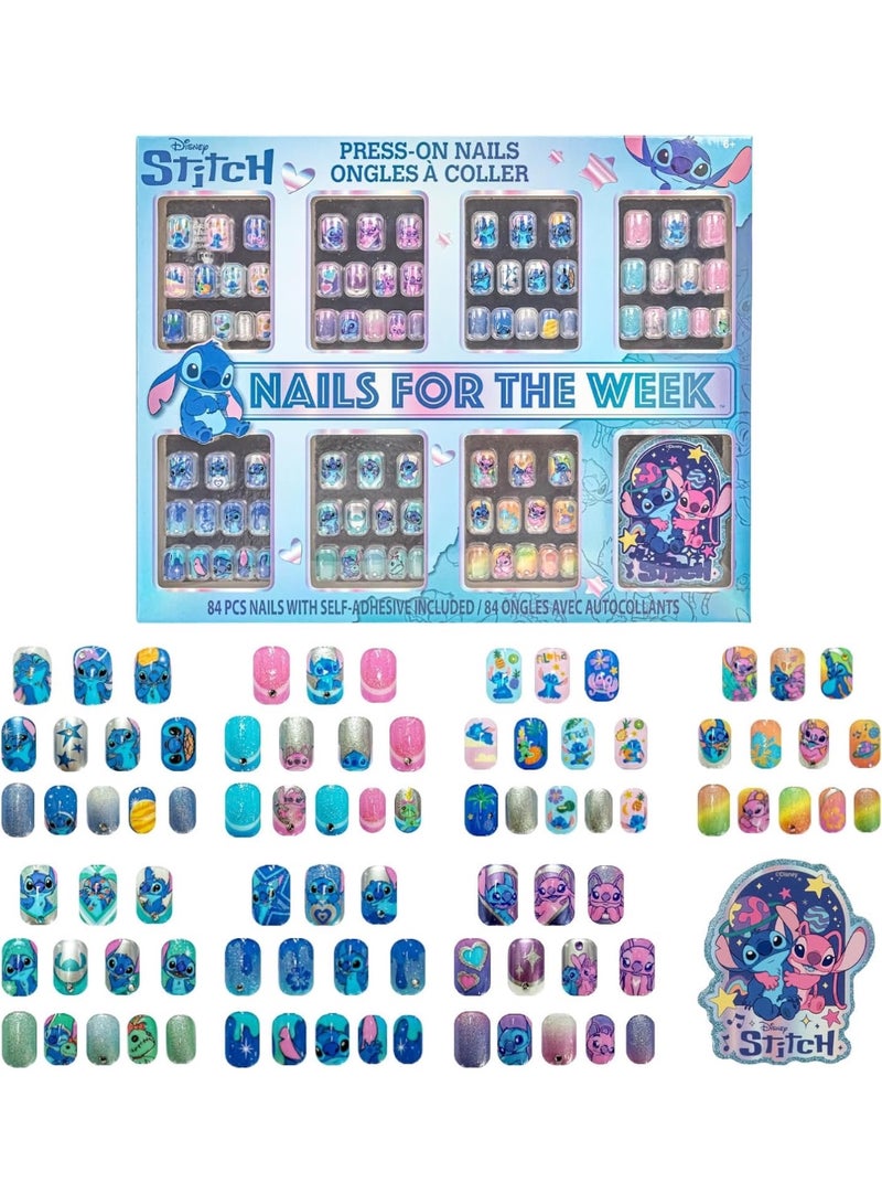 ستيتش أظافر "ستيتش" (Stitch) اللاصقة (عبوة من 84 قطعة) من "تاونلي غيرل" (Townley Girl) - Image 1