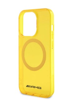 AMG iPhone 15 Pro Case MagSafe Transparent Back Cover / Elegant and Slim / Precise Cutouts / Easy Snap-On - Yellow  - Image 1