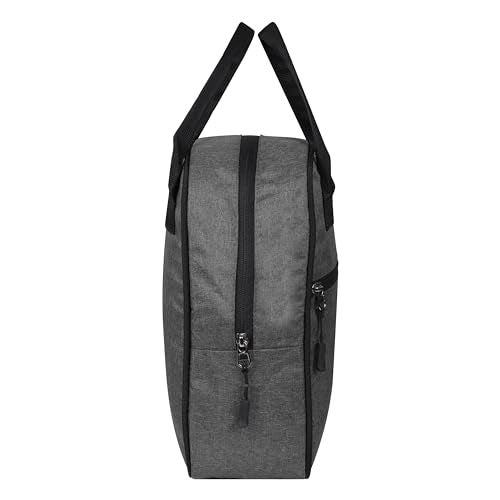 OxbOw Travel Lunch/Tiffin/Storage Bag with Bottle Comportment Picnic Tote Cooler Bag for Women Kids Men Office, College & School (Grey) - Image 5