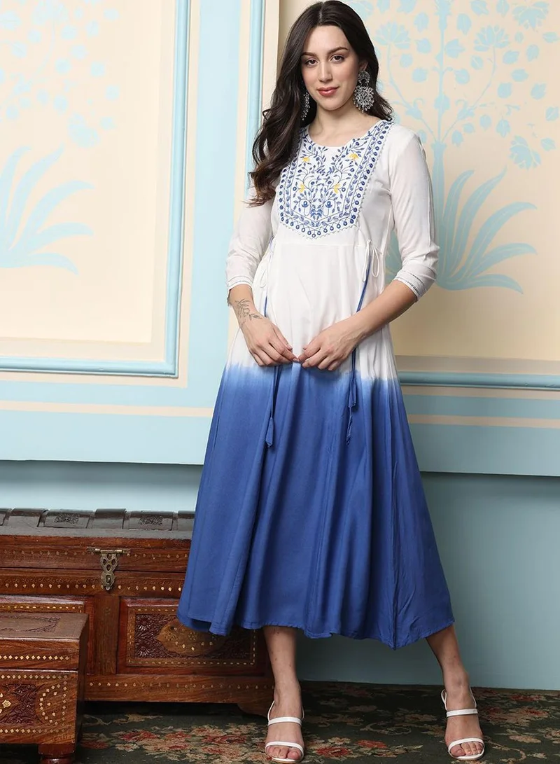 ISHIN  Women Multi Rayon Staple 140gm Kurta for Women | Best Price UAE