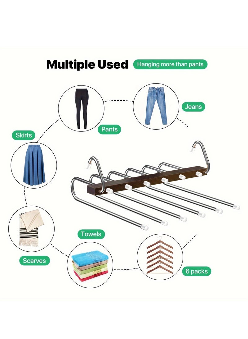 Rosewood Goose-Shaped Stainless Steel Pants Rack – Elegant and Durable - Image 4