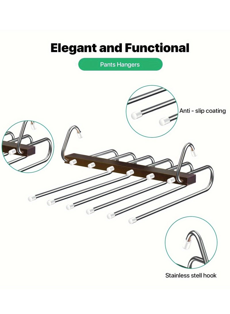 Rosewood Goose-Shaped Stainless Steel Pants Rack – Elegant and Durable - Image 2