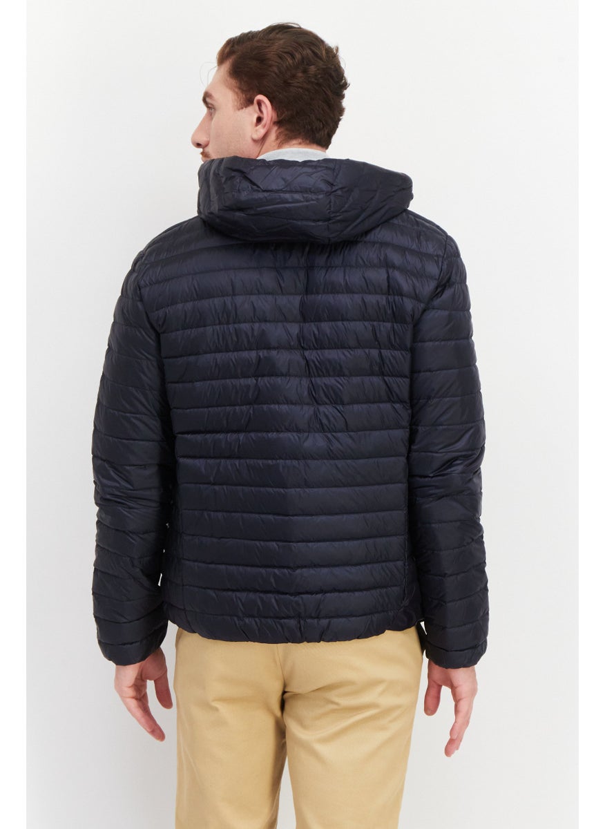 Men Sportswear Fit Quilted Puffer Jacket, Navy Blue - pzsku/Z532A532F6E3B743D55B7Z/45/_/1736691337/10947134-4642-4ce3-bbe7-5aa03e36a645