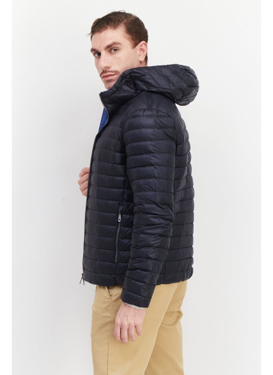 Men Sportswear Fit Quilted Puffer Jacket, Navy Blue - pzsku/Z532A532F6E3B743D55B7Z/45/_/1736691340/a99e8b99-a013-41f9-890d-c4d9e3c9393f