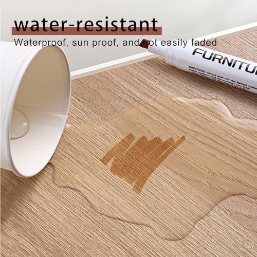 BOPOVA Furniture Markers Touch Up, Wood Floor Scratch Repair Kit, 3 Colors Markers for Scratches, Stains, Floors, Tables, Desks, Cabinet, Bedpost (Ochre Brown, Maple, Walnut) - Image 5