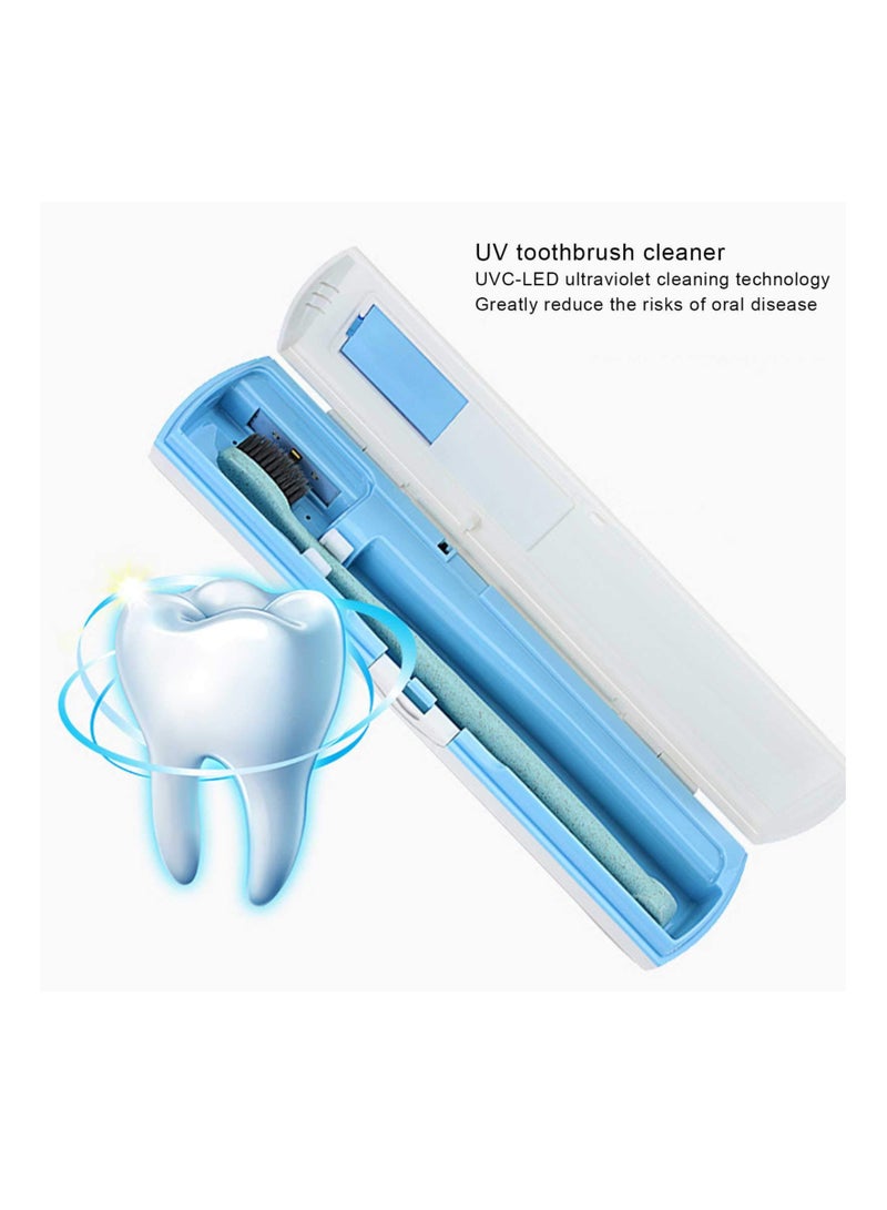 KASTWAVE UV Toothbrush Sterilizer, Portable UV Toothbrush Cleaning Box, Toothbrush Organizer Storage Holder Toothbrush Head Disinfection Box for Travelling and Home Use  - Image 3