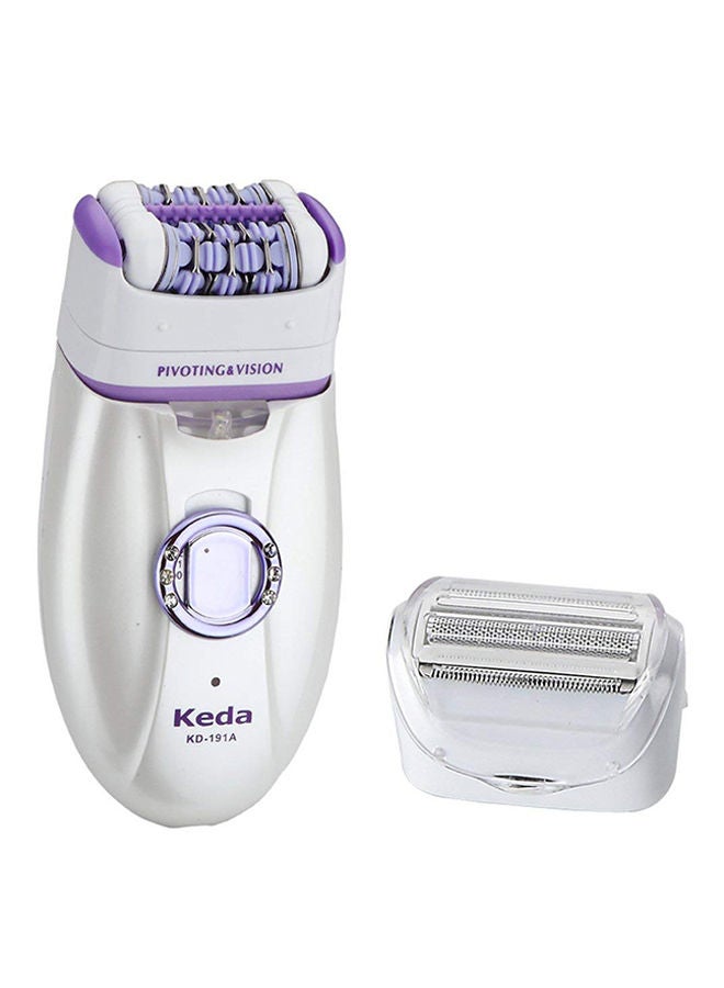 NIBEMINENT 2-in-1 Rechargeable Epilator Purple/White - Image 1