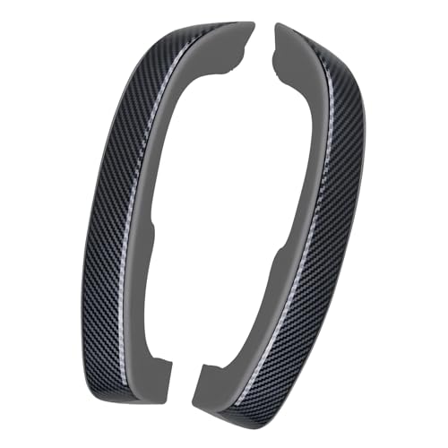 omoZone Pair Interior Door Pull Handle Armrest Inside Grab Handle Front Left&Right Side Titanium Carbon Fiber Compatible with 2010-2014 Chevrolet Chevy Silverado GMC Sierra Replaces 25932418 25932421 - Image 1
