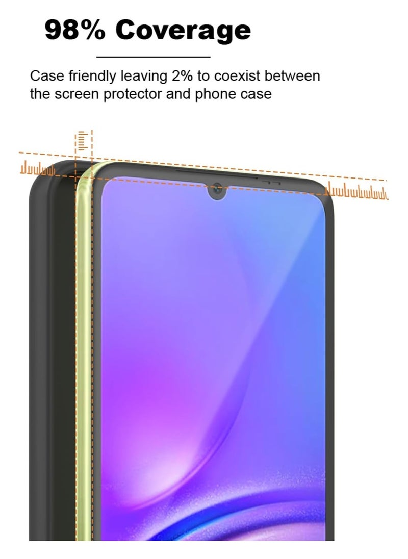 Generic 2 Pack Screen Protector  for Samsung Galaxy A05  [Support Fingerprint Unlock], High definition transparent anti-scratch, no bubbles, easy to install  - Image 4
