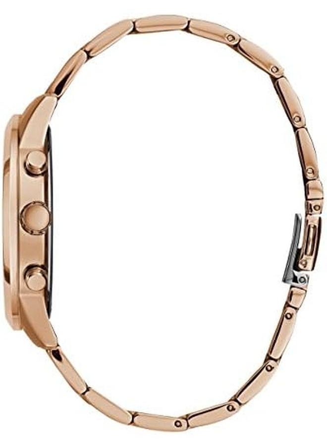 GUESS Classic Gold Tone Stainless Steel Bracelet Watch With Day  - Image 3