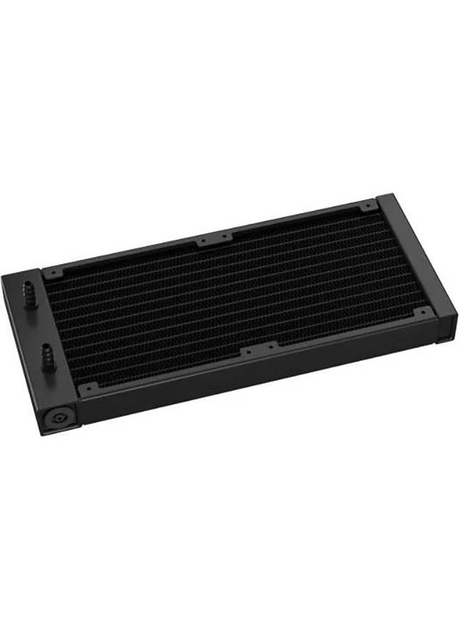 DEEPCOOL مبرد وحدة المعالجة المركزية السائل المحسن LD240 مقاس 240 مم مع شاشة رقمية LED متعددة الخطوط، ومروحتان FD12 ARGB مقاس 120 مم، وسرعة المروحة 2400 دورة في الدقيقة، وحالة وحدة المعالجة المركزية في الوقت الفعلي، وتدفق الهواء 72.04 CFM، باللون الأسود | R-LD240-BKMSN-G-1  - Image 5