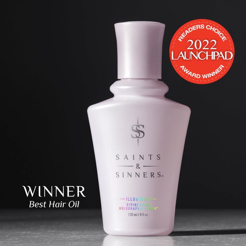 Saints & Sinners سيروم هولوجرافيك إلوميناتي ديفين شاين الحائز على جوائز سانتس آند سنرز - سيروم لتنعيم الشعر، يحمي حرارياً وبيئياً، يضيف لمعة - Image 3