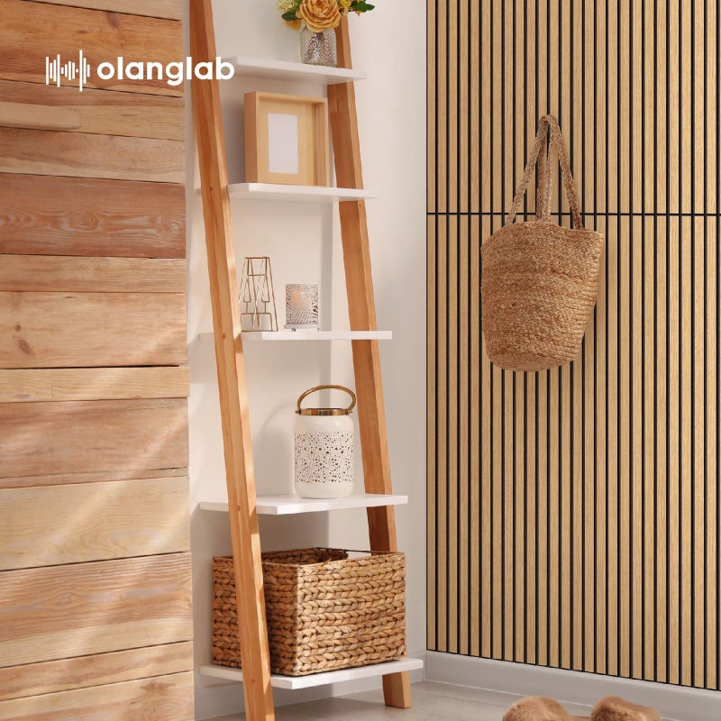 Olanglab Wood Veneer Acoustic Wall Panels 6 Pack, 23.6"Ã—47.2" Sound Absorbing Wall Panels for Interior Wall Decor, Cool Oak - Image 3
