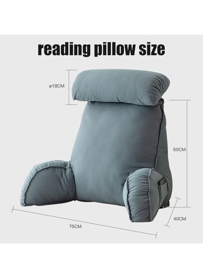General - Chair pillow with armchair, reading pillow for bed, extra-large reading pillow with neck/arm support, memory foam, soft reading pillow - Image 1