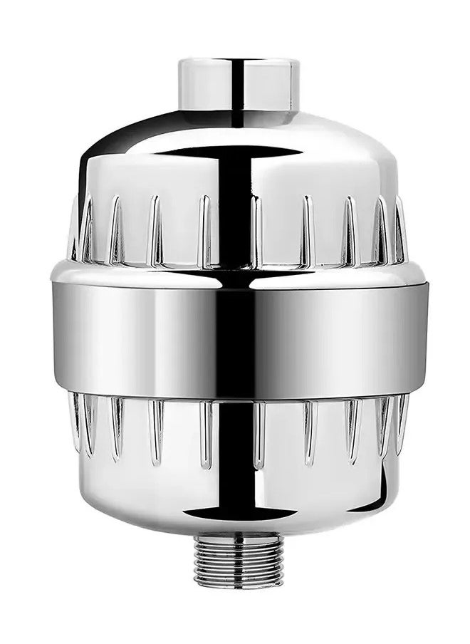 Generic High Output Universal Metal Shower Filter Kit Silver-Shower Water Filter Water Softener to Remove Chlorine and Fluoride  - Image 1