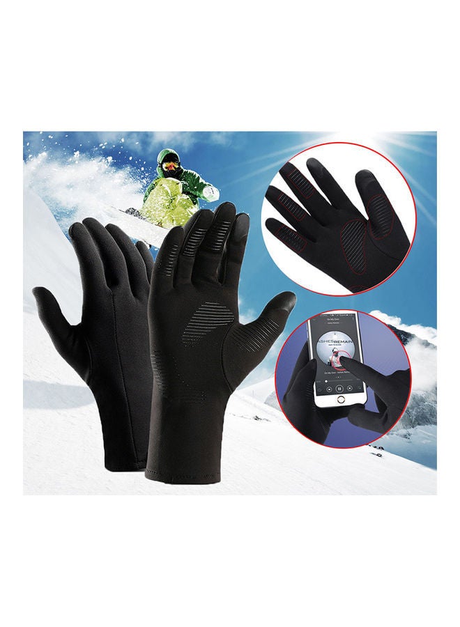 NIBEMINENT Winter Thermal Warm Full Finger Gloves Cycling Anti-Skid Touch Screen for Outdoor Sports 25*25*25cm  - Image 3