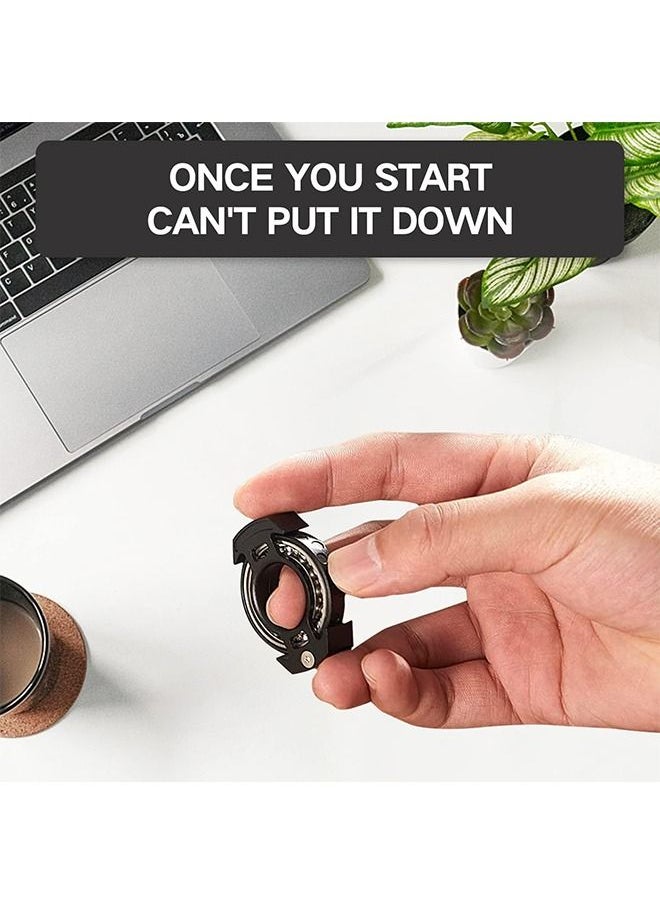 MVAQKLM  - Ring Fidget Spinner Fidget Toys for Adults Stress Relief Anti-Anxiety Soothing Tool Concentration and Focus Fidget ADD ADHD Depression Finger Rotation Ring EDC - Image 1