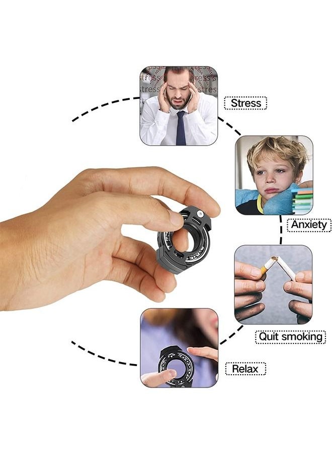 MVAQKLM  - Ring Fidget Spinner Fidget Toys for Adults Stress Relief Anti-Anxiety Soothing Tool Concentration and Focus Fidget ADD ADHD Depression Finger Rotation Ring EDC - Image 1