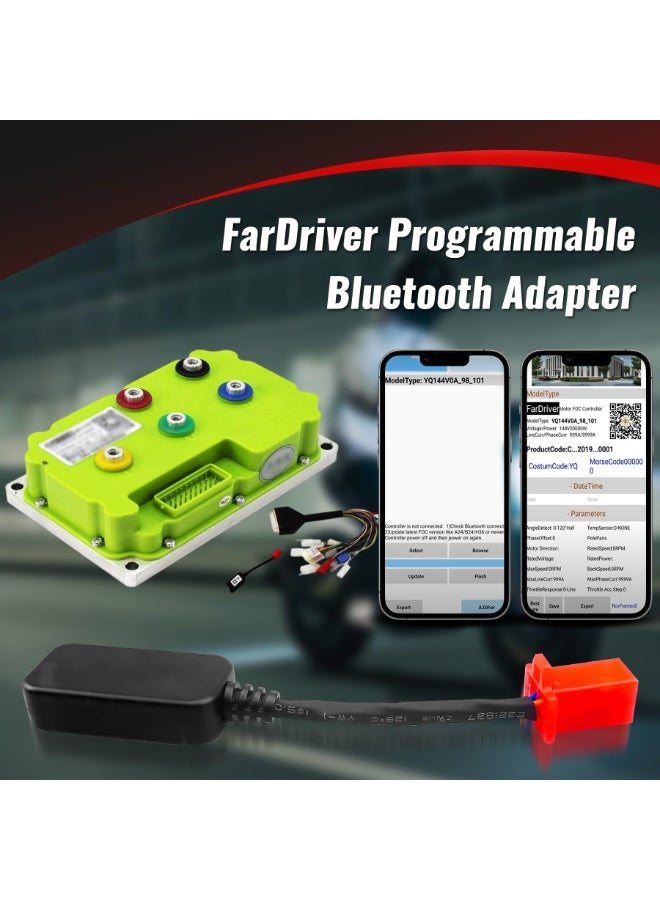 دونجل بلوتوث للدراجة الكهربائية متوافق مع وحدة تحكم Fardriver للبرمجة والضبط - Image 3