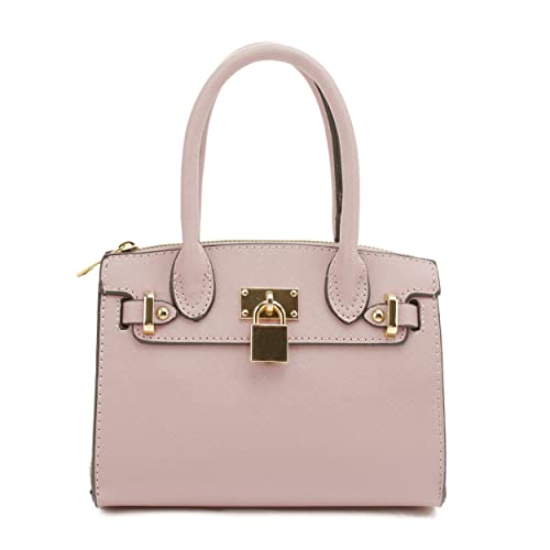 EVVE Women's Evening Bag Party Clutches Mini Satchel Purses Cocktail Prom Handbags with Chain and Lock | NEUTRAL - Image 3