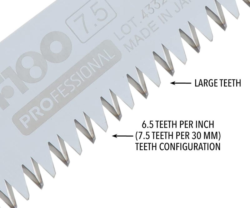 Silky Professional F180 180mm Folding Saw with Large Teeth - Image 5