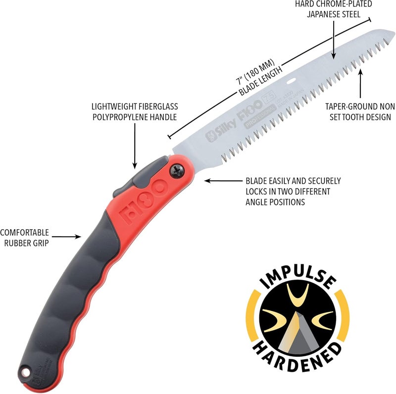 Silky Professional F180 180mm Folding Saw with Large Teeth - Image 3