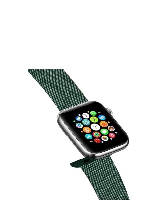 adhomax - Band mesh Metal loop Replacement Strap, Magnetic Clasp Compatible with ultra smart Watch  Steel Metal Replacement Strap, one size and Compatible with apple smart watches - Image 1
