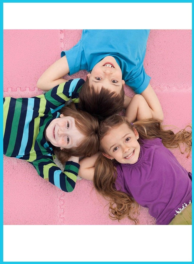 60/120/150/180Pcs Foam Floor Baby Tiles Foam Floor Mats Play Mats Bulk with Borders Interlocking for Kids Baby Playroom Nursery Gym Begie