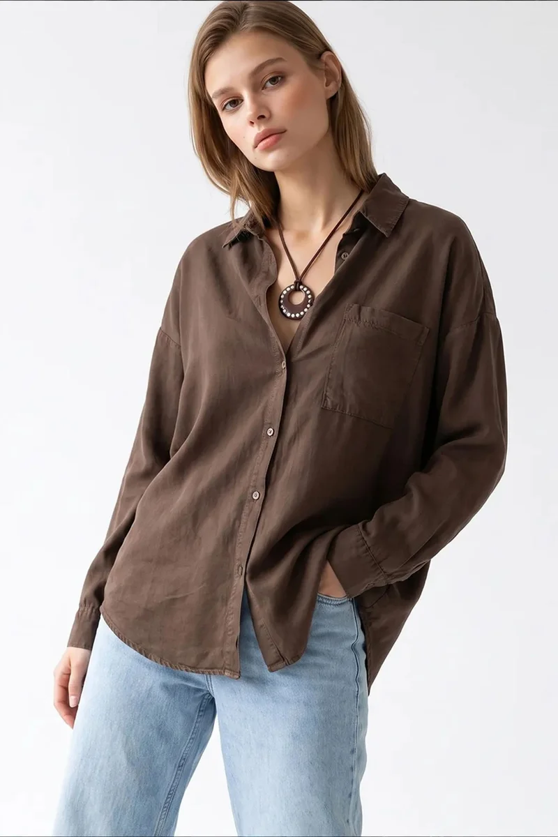 Mixray MIXRAY Women's Tencel Shirt