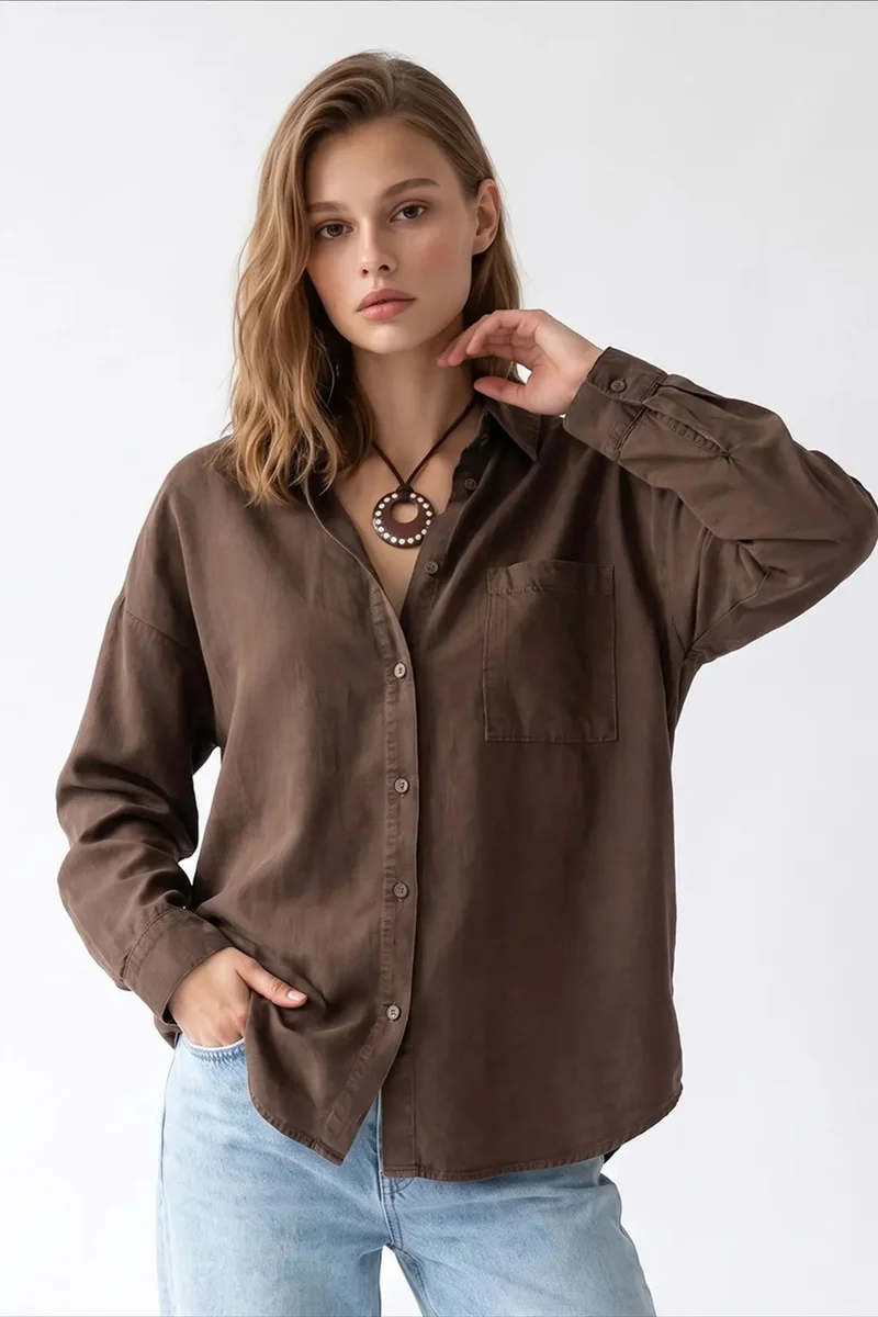 Mixray MIXRAY Women's Tencel Shirt