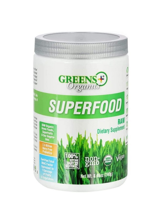 Greens+ Organic Superfood Raw; Non Gmo; Gluten Free; Usda Organic; Vegan Greens Powder; 8.46 Oz - Image 1