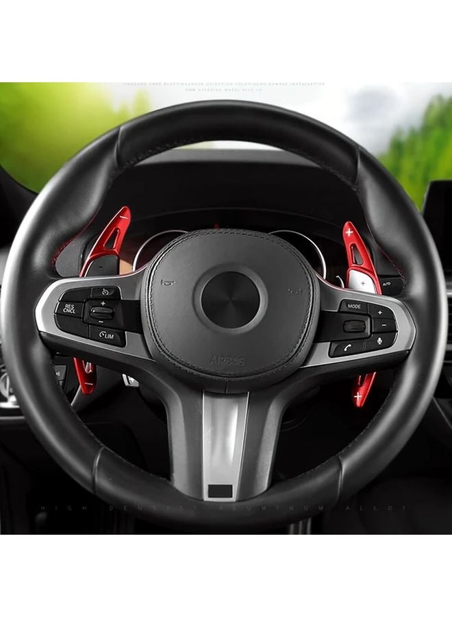 Red Steering Wheel Shift Paddles For BMW 1 2 3 5 6 7 Series GC GT Touring F40 F44 G20 G21 G30 G31 G32 G11 G12 XDRIVE - Image 3