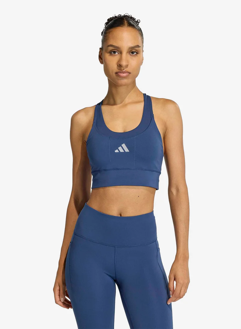 اديداس حمالة صدر رياضية متوسطة الدعم مع جيب من أدي