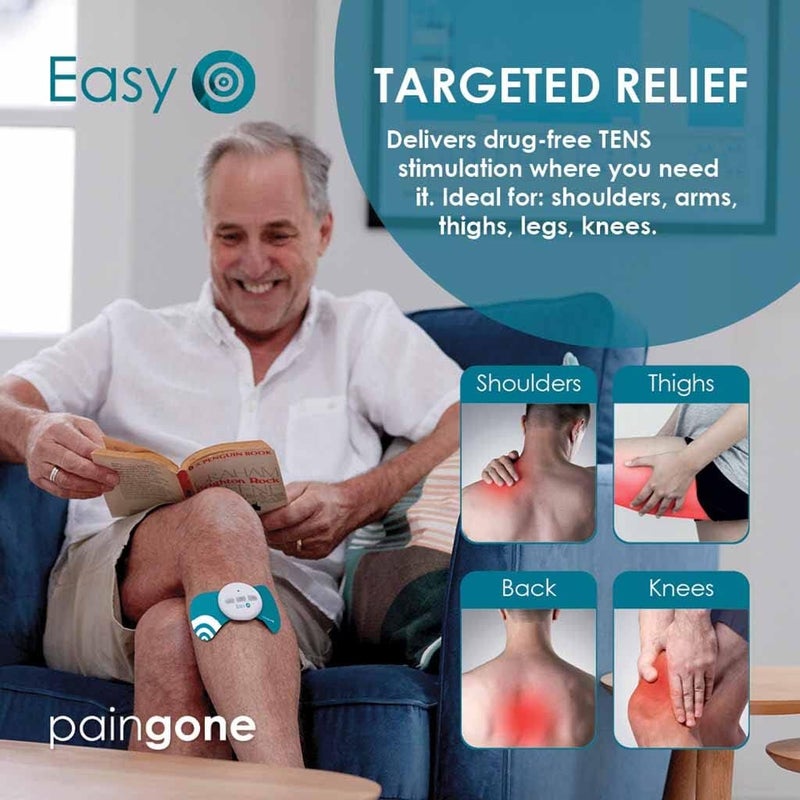 Paingone Easy Wearable Effective Pain Relief Wireless TENS Machine for Back Arms Legs and Shoulder Pain Portable TENS Machine for Pain Management DrugFree Treatment 2 Year Guarantee - Image 3