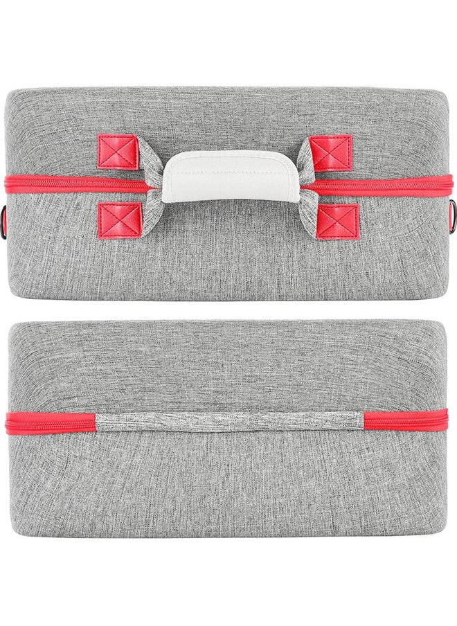Rock Pow - Carrying Case for PS5 EVA Travel Case Bag Compatible Playstation 5 Console Digital Edition Adjustable Handle Bag for PS5 with Strap Grey - Image 1
